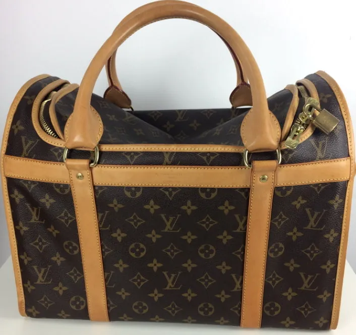 Louis Vuitton pet/ dog carrier 40 monogram