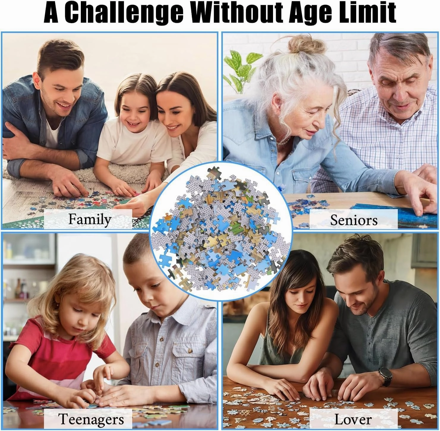 Luya Fishing 1000 Pieces Jigsaw Puzzle Suitable for All Groups of People Creative Fun Jigsaw Traditional Puzzle Perfect for Family Nights Game