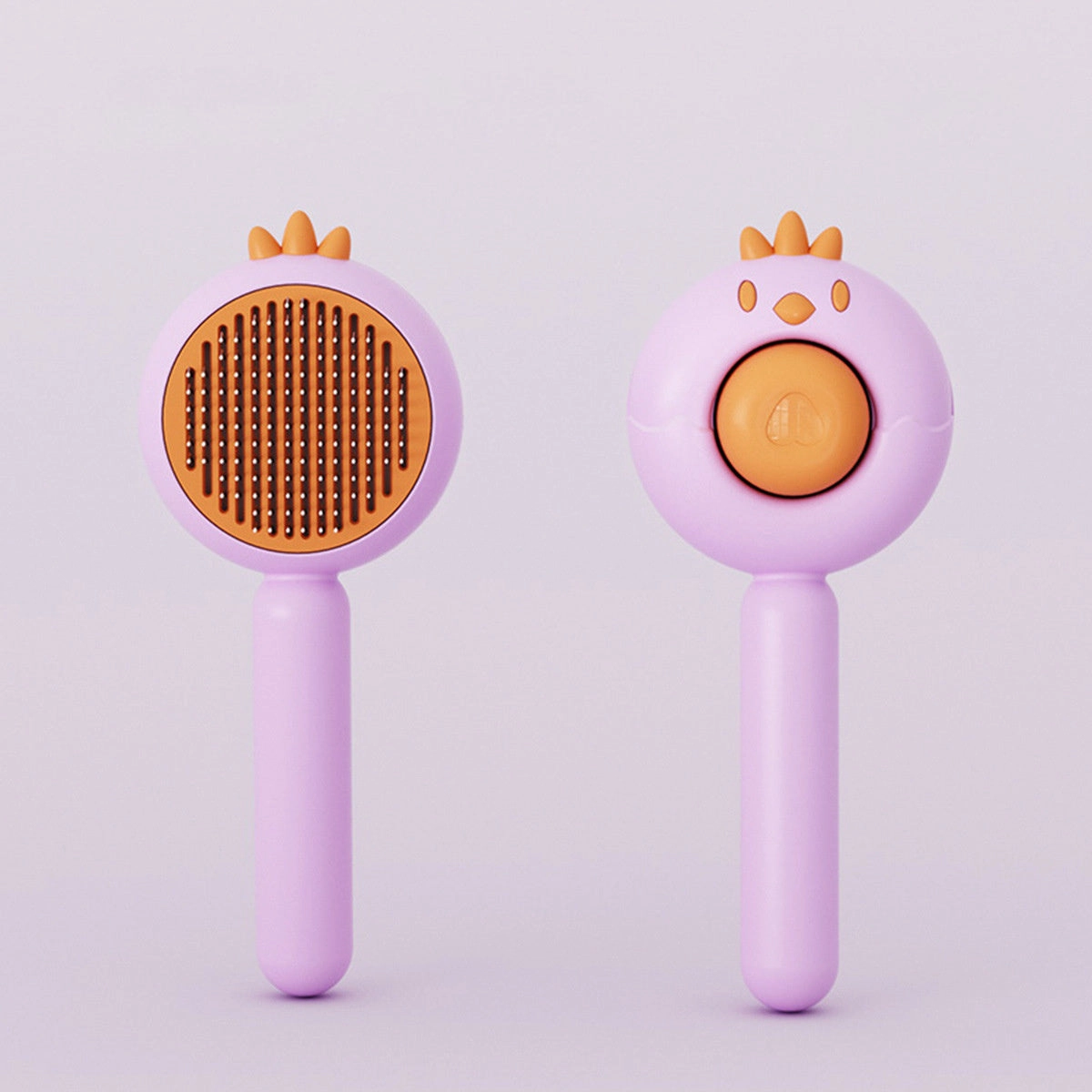 Magic Pet Hair Cleaner Brush,Pet Massage Brushes,Cat Grooming Brush,Self Cleaning Comb With Release Button For Removes Tangles Loose Fur For Short Or Long Haired Cats And Dogs