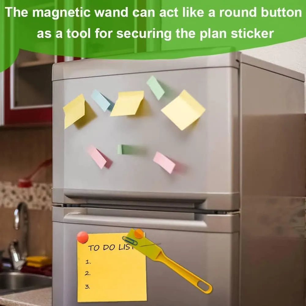 Magnetic Bingo Wands 7.5" with Magnet Bar Science Educational Supplies 6 Colors Collect Tool for Paper Clips, Nails, Screws, Pins, Sewing Needles and Studs