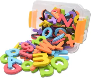 Magnetic EVA Foam Alphabet Letters and Numbers Kits for Toddlers Kids in Fun Educational,Fridge Magnets Toy Set Preschool Learning Spelling Counting 114 PCS (Multicolored)