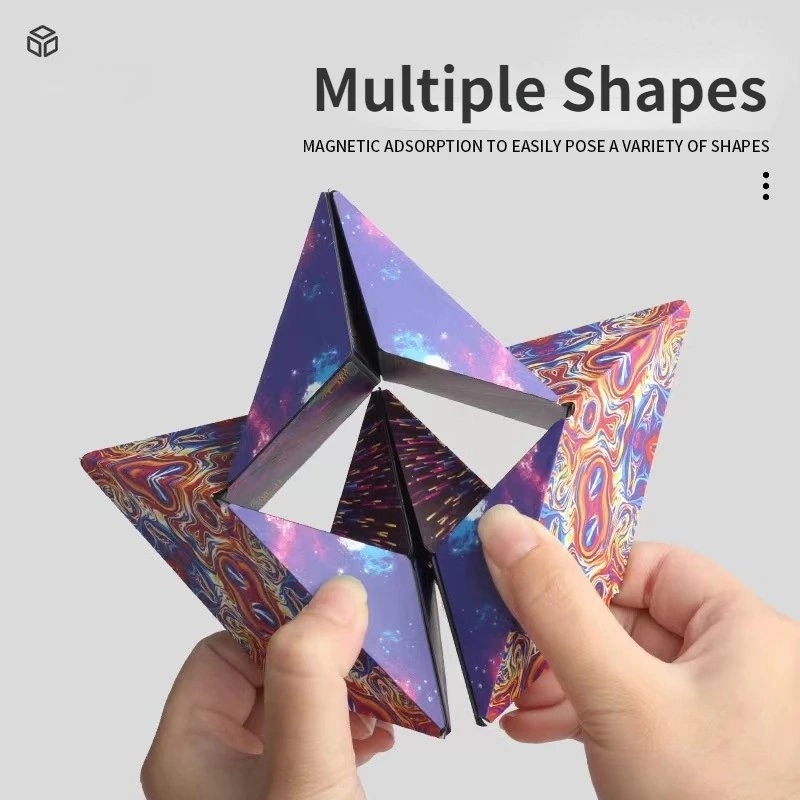 Magnetic Puzzle Cube - 3D Shape Shifting Changeable Magic Cube Fidget Toy