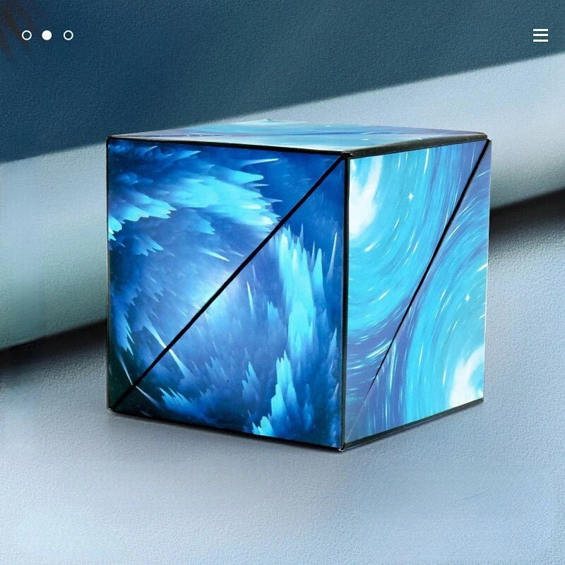 Magnetic Puzzle Cube - 3D Shape Shifting Changeable Magic Cube Fidget Toy