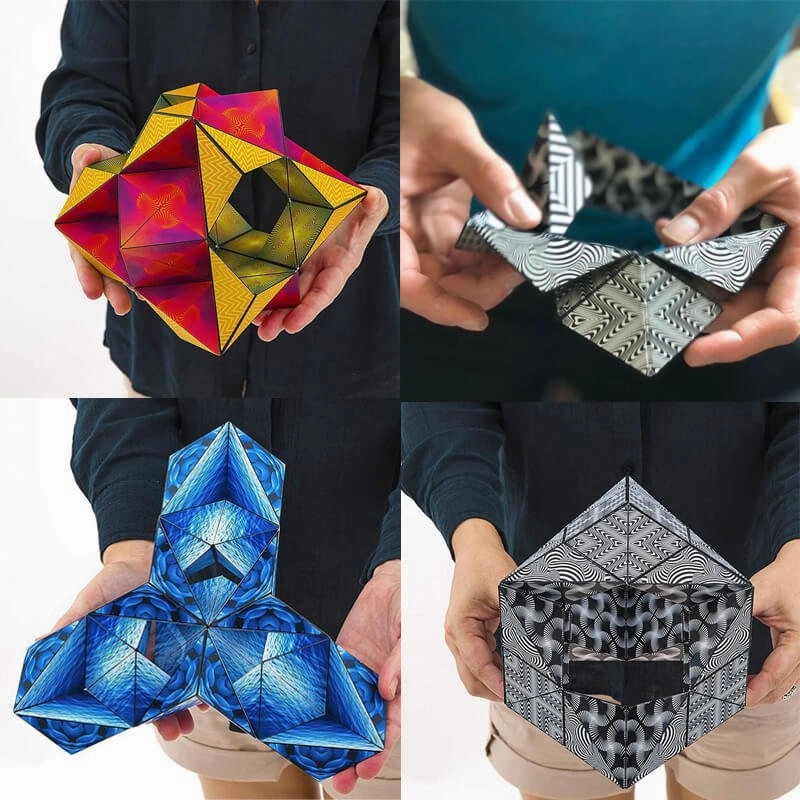 Magnetic Puzzle Cube - 3D Shape Shifting Changeable Magic Cube Fidget Toy