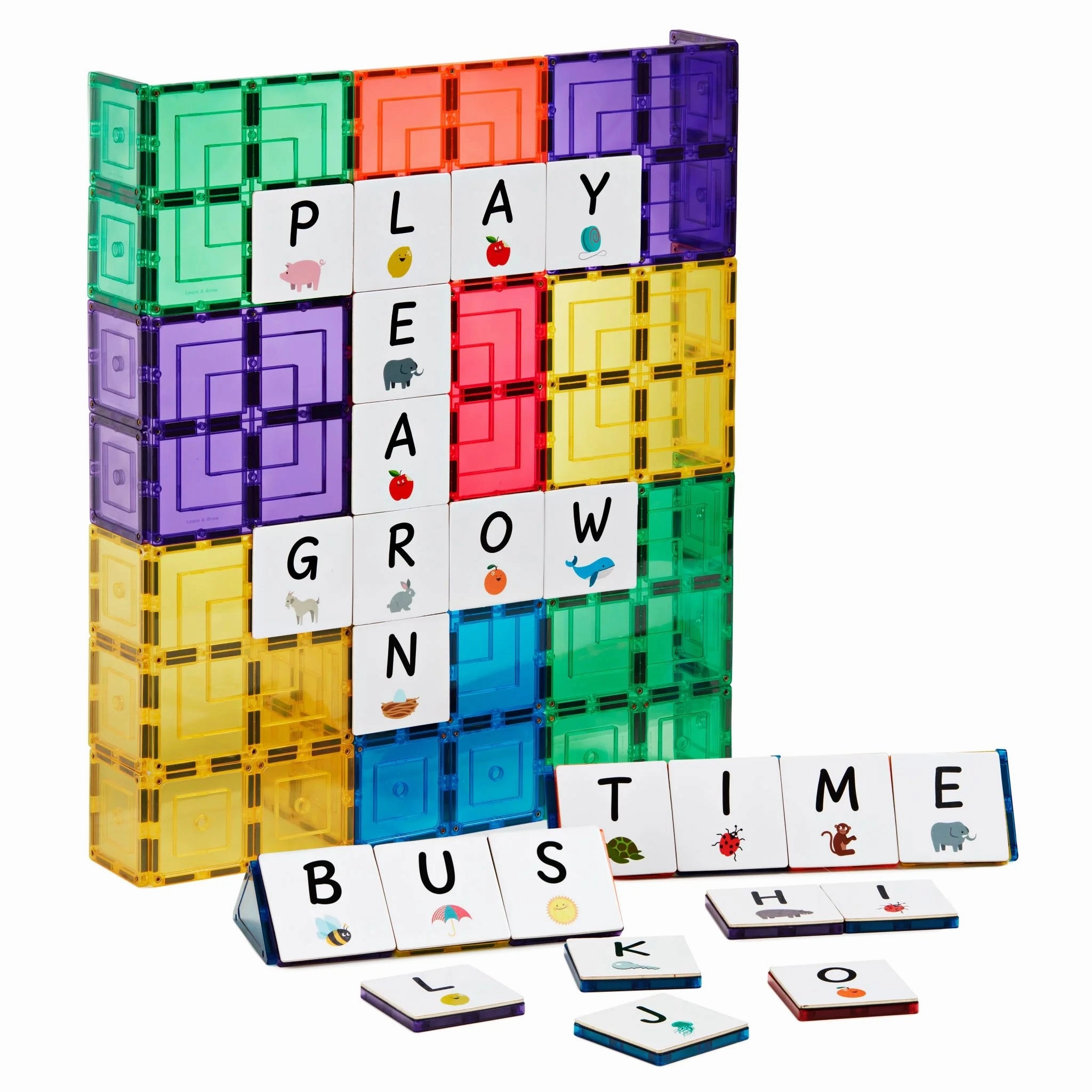 Magnetic Tile Toppers - Alphabet Upper Case Pack