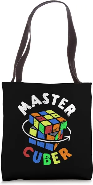 Master Cuber - Speed Cubing Puzzle - 3x3 Cube Funny Tote Bag