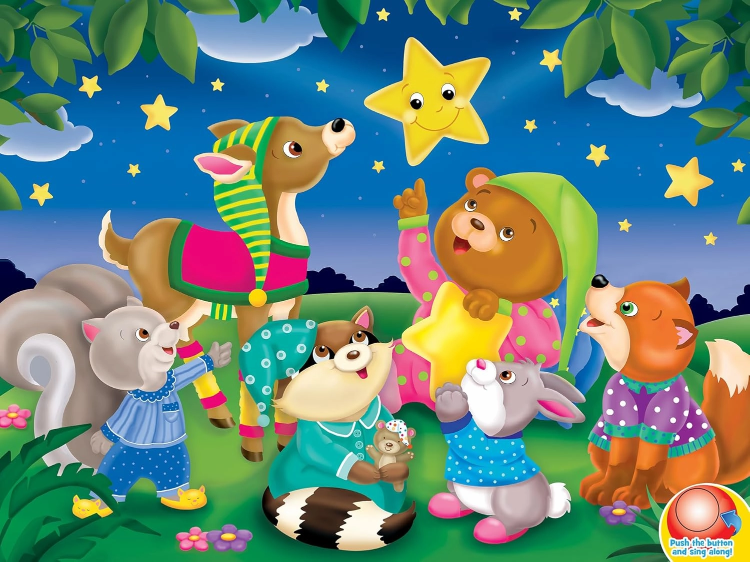 MasterPieces 24 Piece Twinkle Twinkle Sing-A-Long Sound Floor Puzzle For Kids - 18"x24"