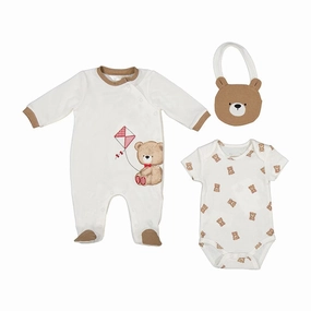 MAYORAL - Teddy Bear Gift Set - Natural