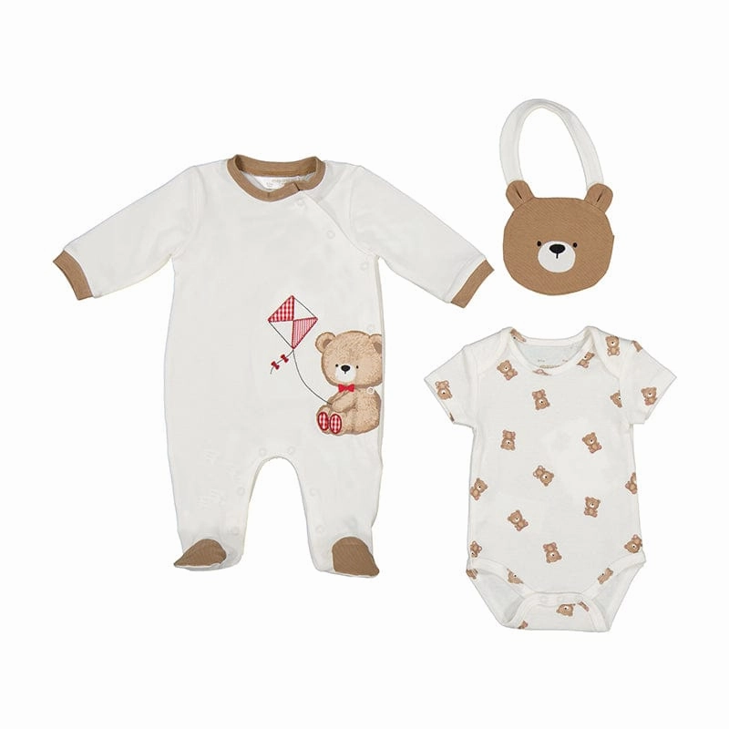 MAYORAL - Teddy Bear Gift Set - Natural