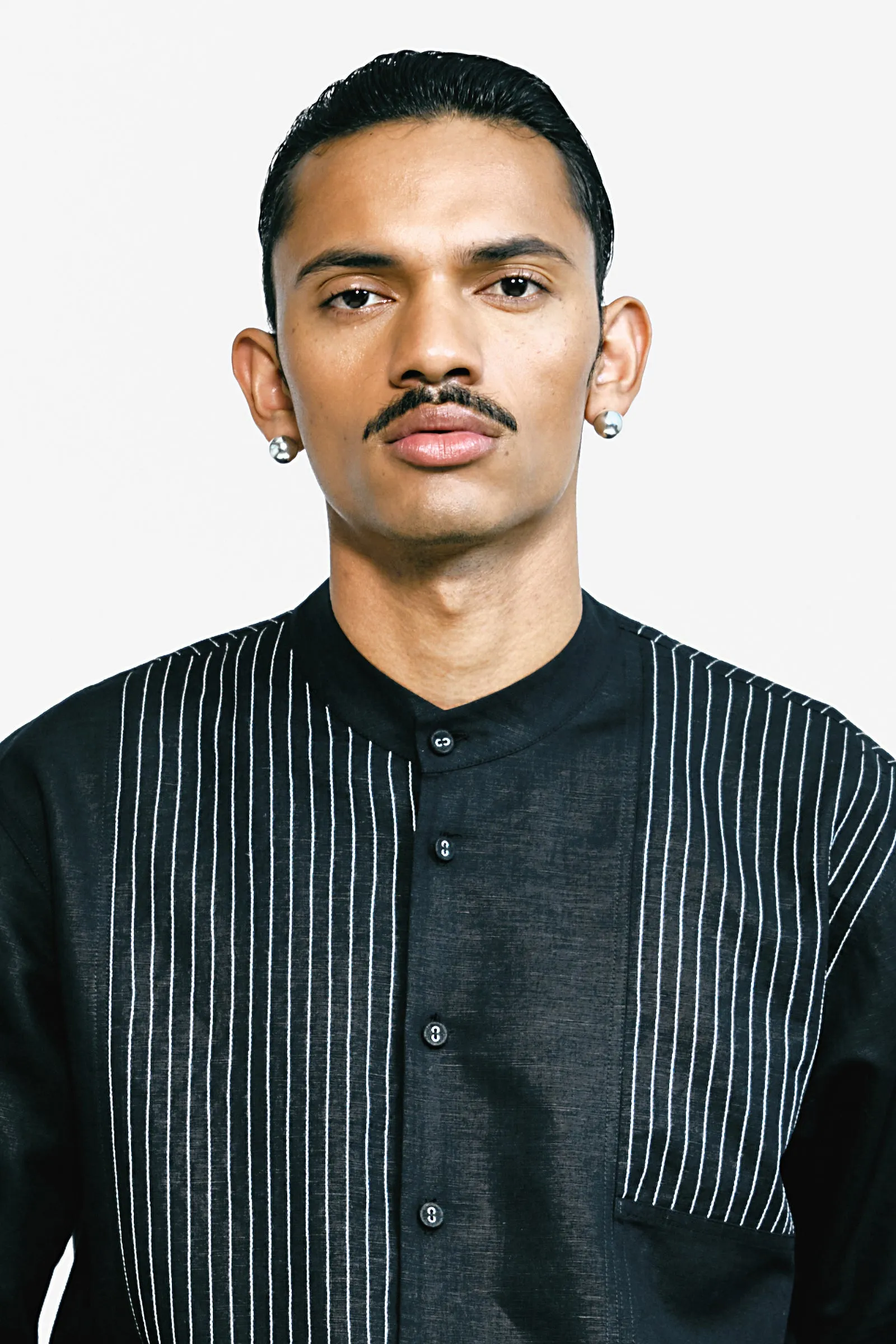 Maze Padded shirt - Noir