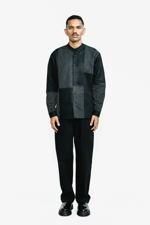 Maze Padded shirt - Noir