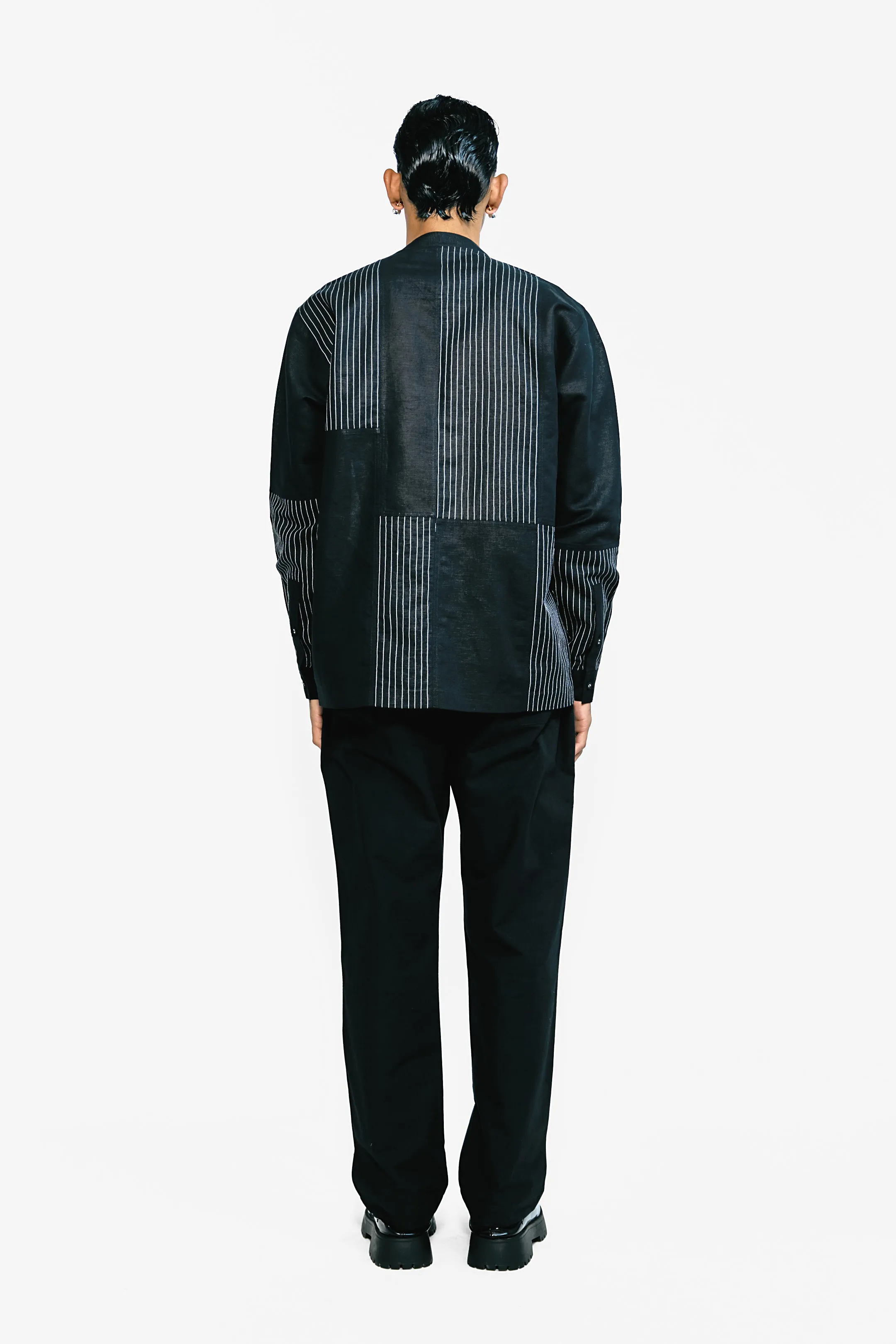 Maze Padded shirt - Noir