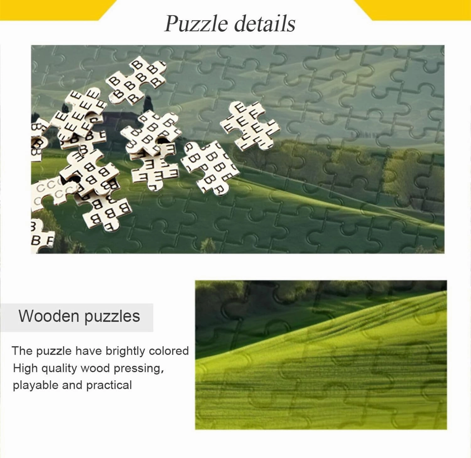 Meadow Grassland Jigsaw Puzzle for Adults Teenagers, 1000PCS Entertainment Puzzles Large Challenging Game Gift