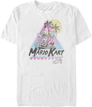 Men's Nintendo Mario and Luigi Retro Beach Race T-Shirt