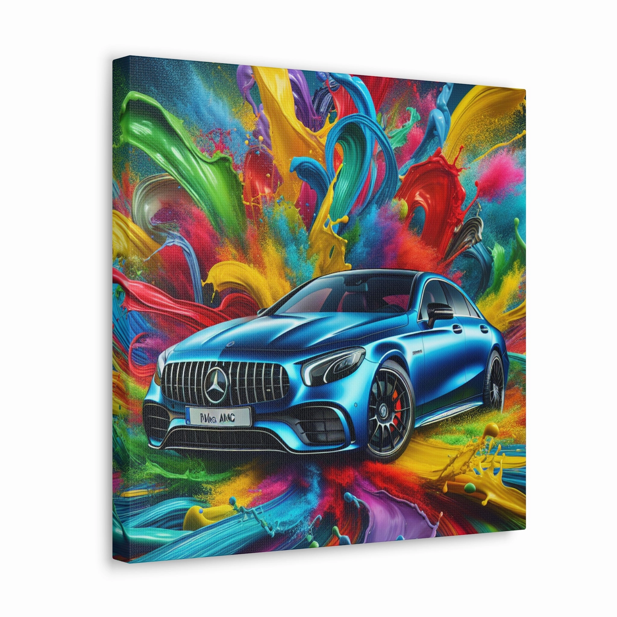 Mercedes AMG Wall Art, Luxury Car Canva Painting, Home Decor for Automobile Enthusiast, Personalizable Gift for Car Lovers