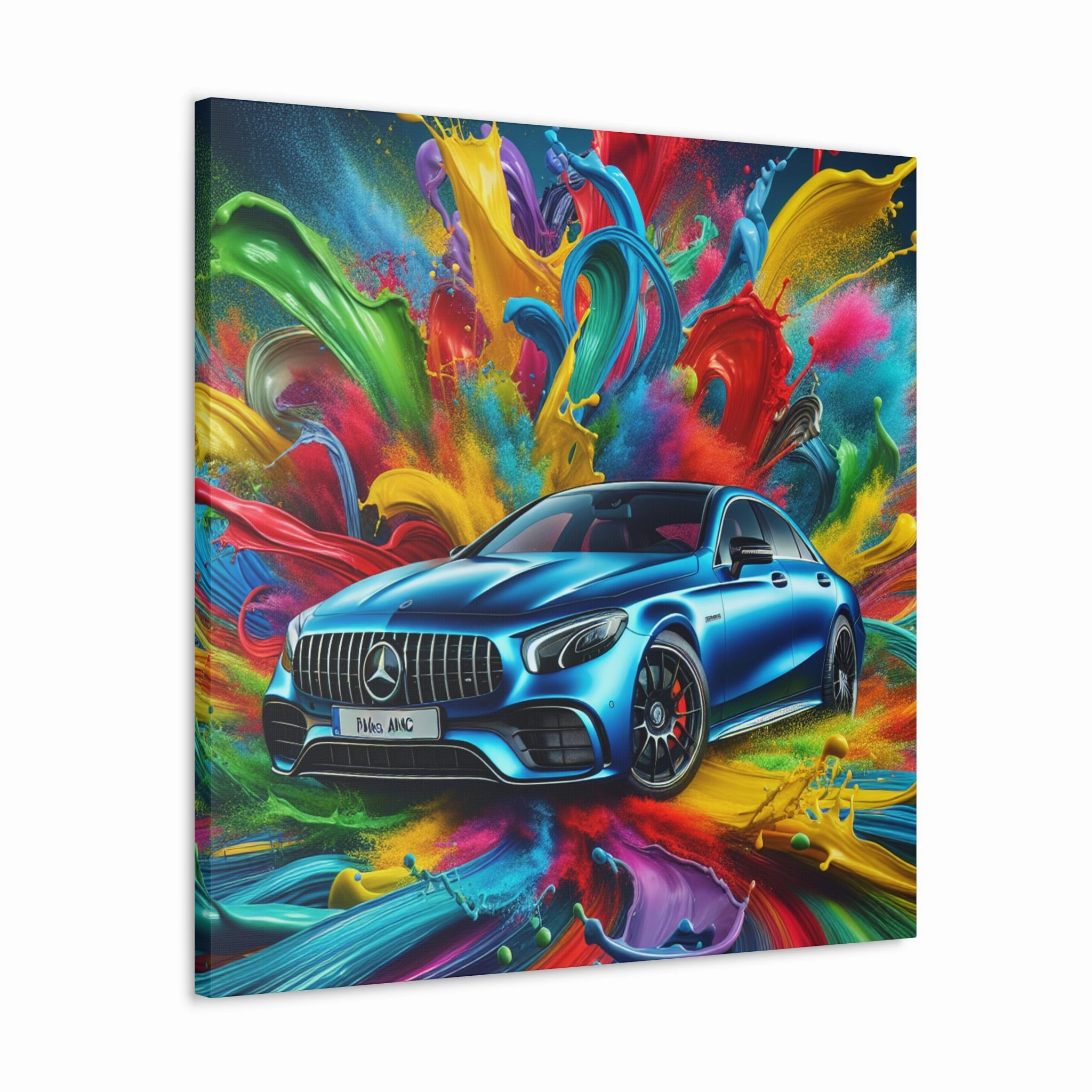 Mercedes AMG Wall Art, Luxury Car Canva Painting, Home Decor for Automobile Enthusiast, Personalizable Gift for Car Lovers