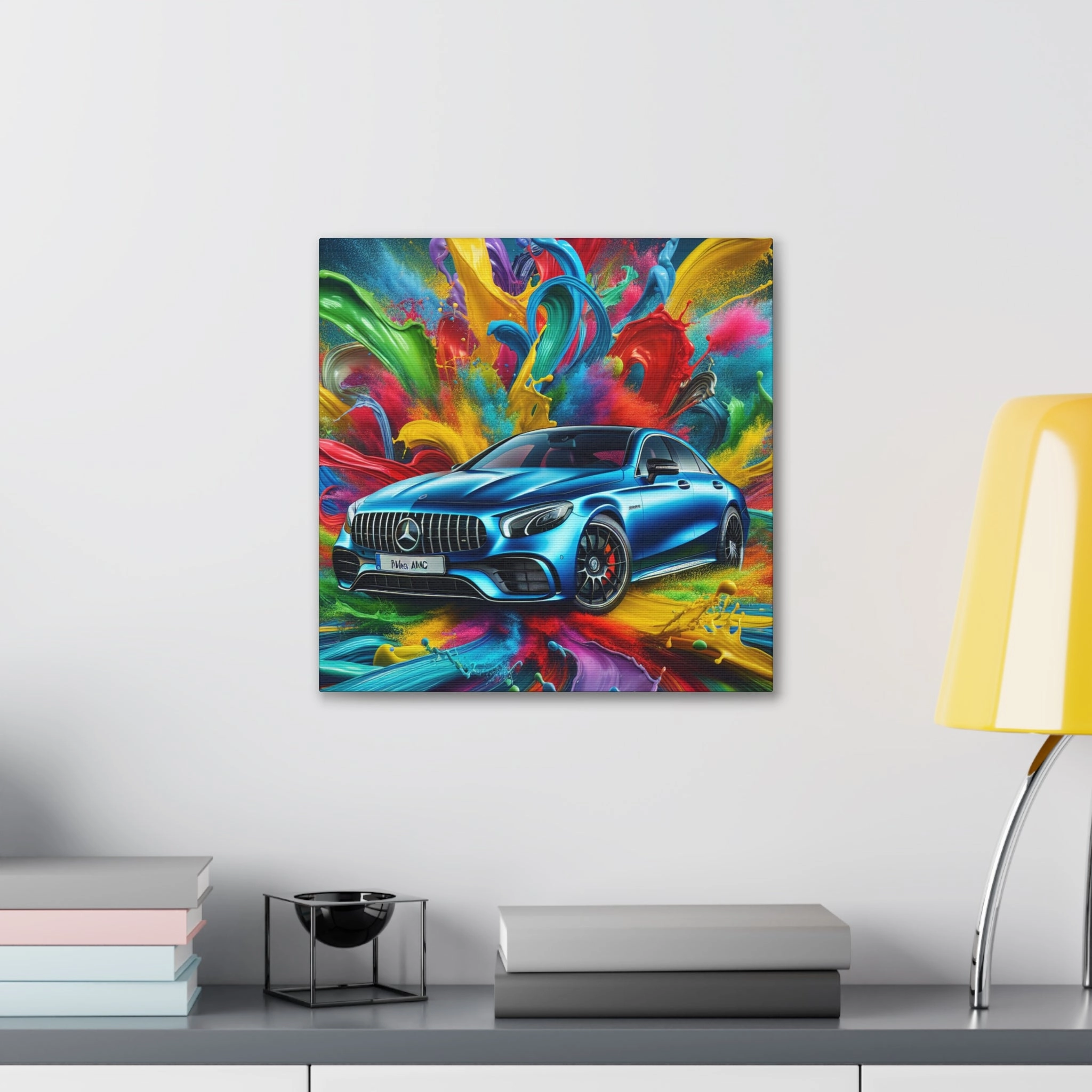 Mercedes AMG Wall Art, Luxury Car Canva Painting, Home Decor for Automobile Enthusiast, Personalizable Gift for Car Lovers