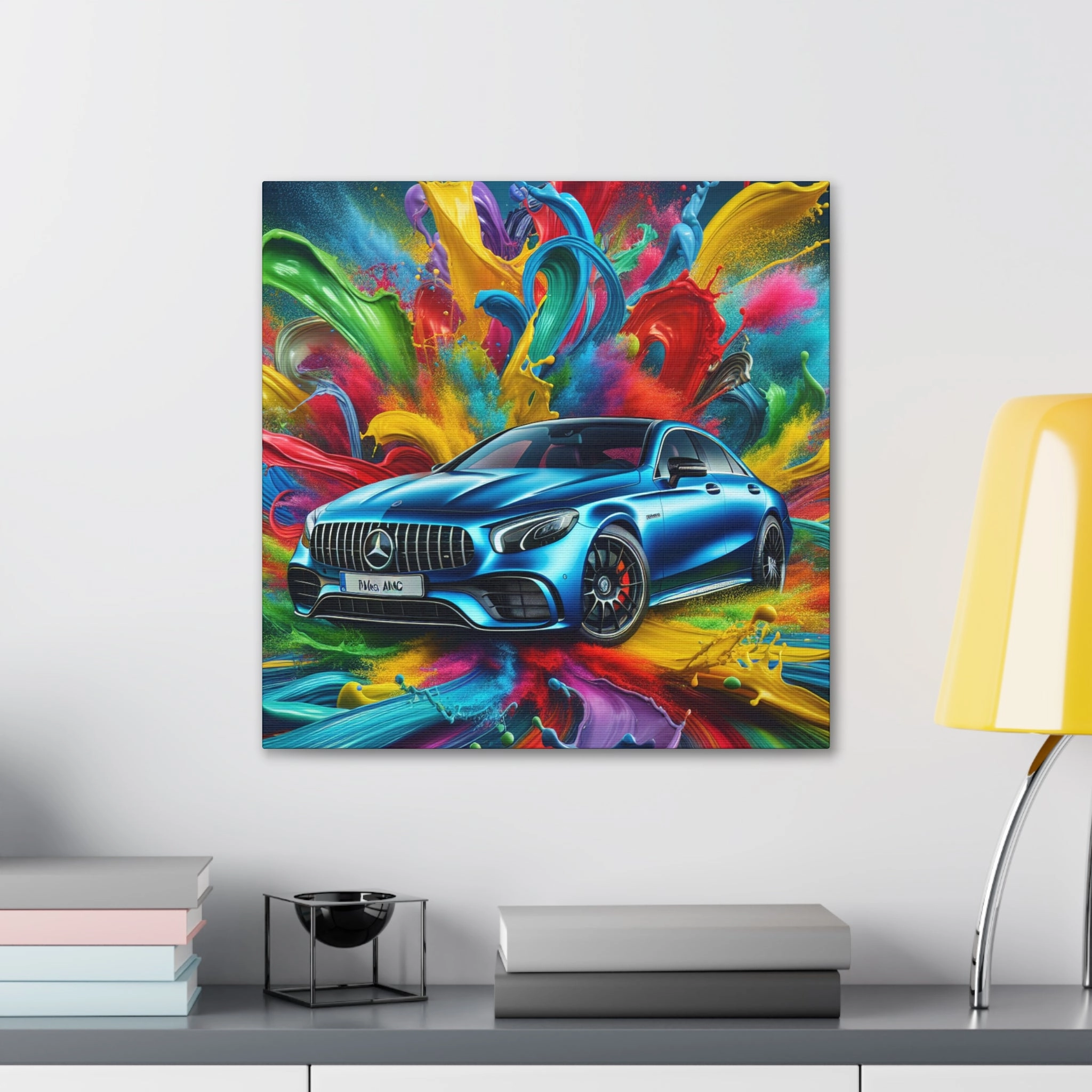 Mercedes AMG Wall Art, Luxury Car Canva Painting, Home Decor for Automobile Enthusiast, Personalizable Gift for Car Lovers