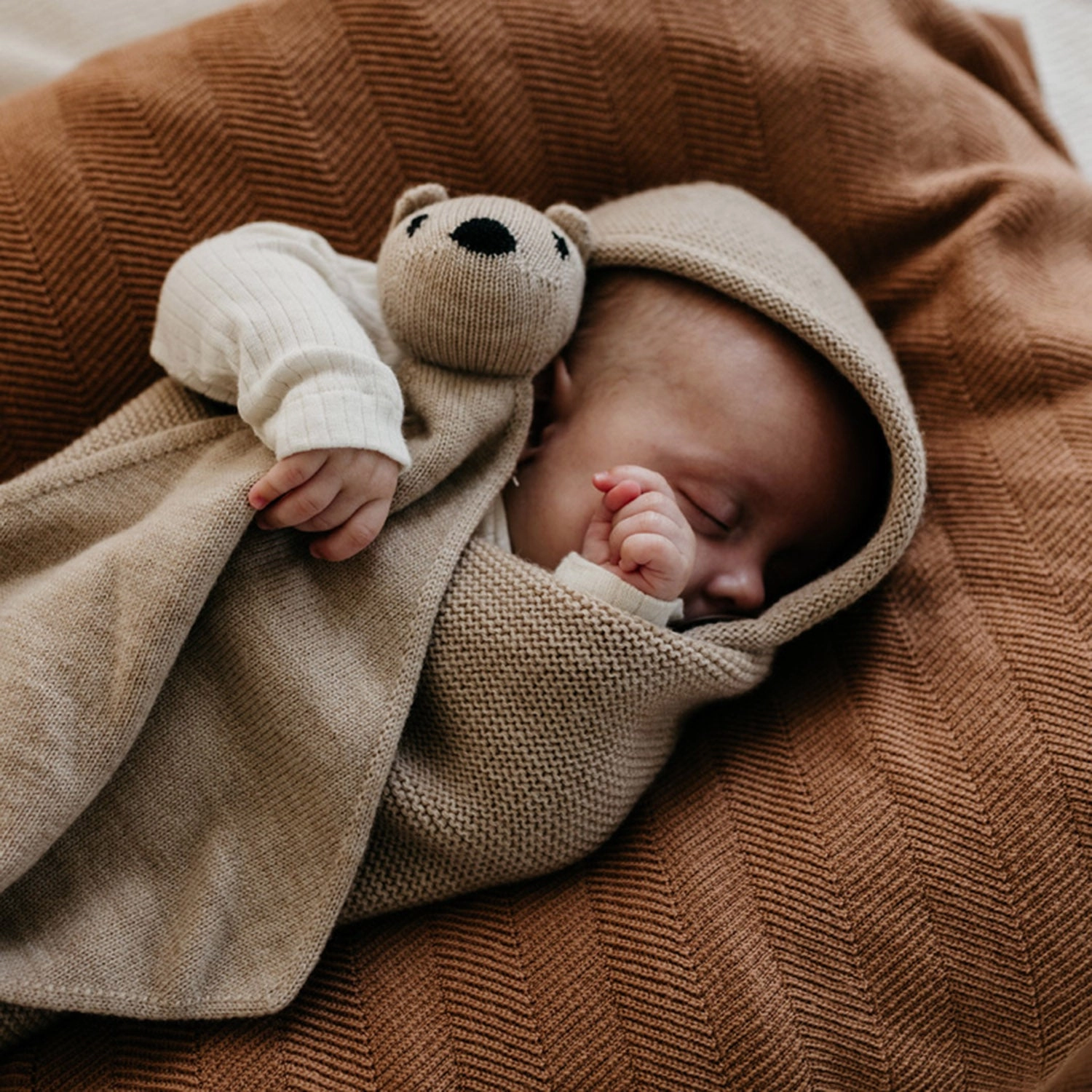 Merino Wool Tokki Teddy Comforter - Sand