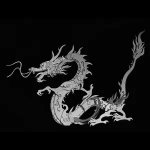 Microworld 3D Metal Model Kits, Mechanical Dragon 3D Metal Puzzles, Steel Warcraft Collection 3D Puzzles for Adults, DIY Animal Brain Teasers Home Decor