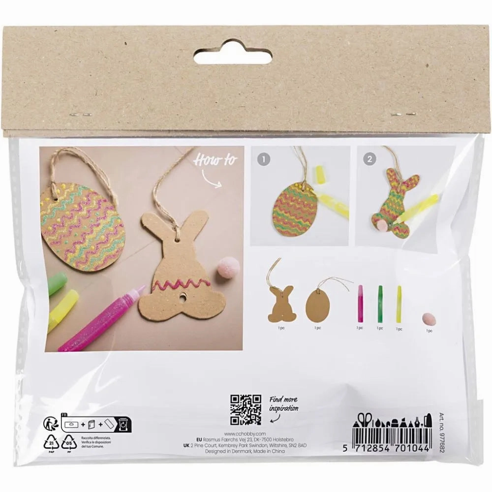 Mini Craft Kit Decoration Easter Egg And Rabbit