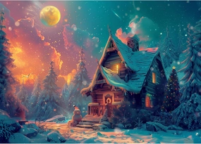 MISITU Jigsaw Puzzles for Adults Challenging Difficult Puzzles Birthday Game Toys (Magical House/1000 Pieces19.69 x 27.56 Inches)