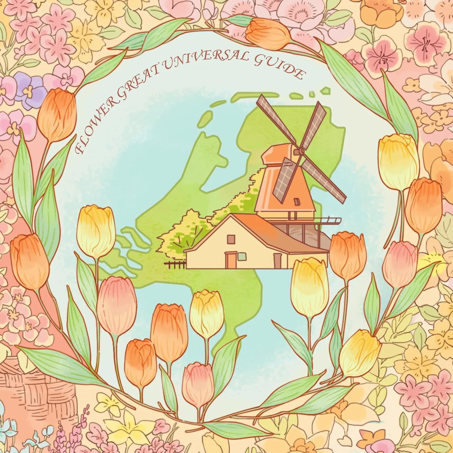 MOMIBOOK Puzzles for Adults 1300 Piece Jigsaw Puzzles of Flower Great Universal Guide, Painting Image World Map Challenging Hard Impossible Puzzle, Funny Toys & Games Christmas Birthday Gifts