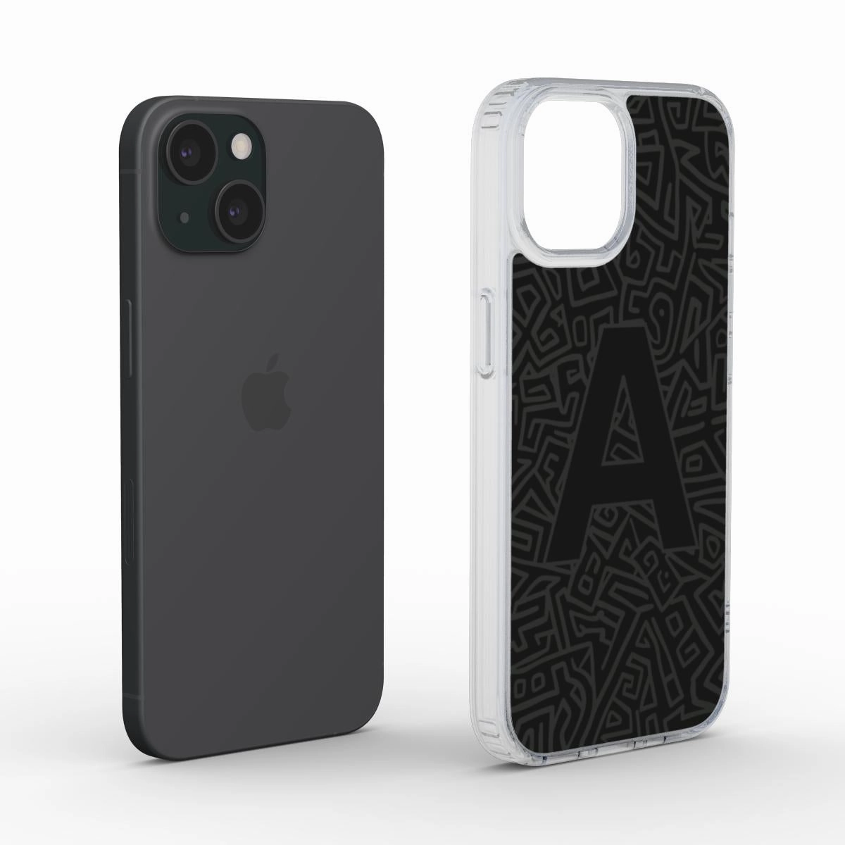Monogram Maze | Clear Phone Case