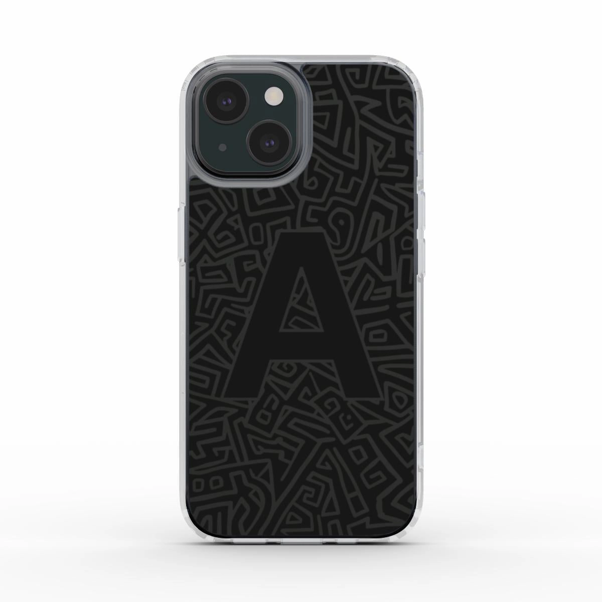 Monogram Maze | Clear Phone Case