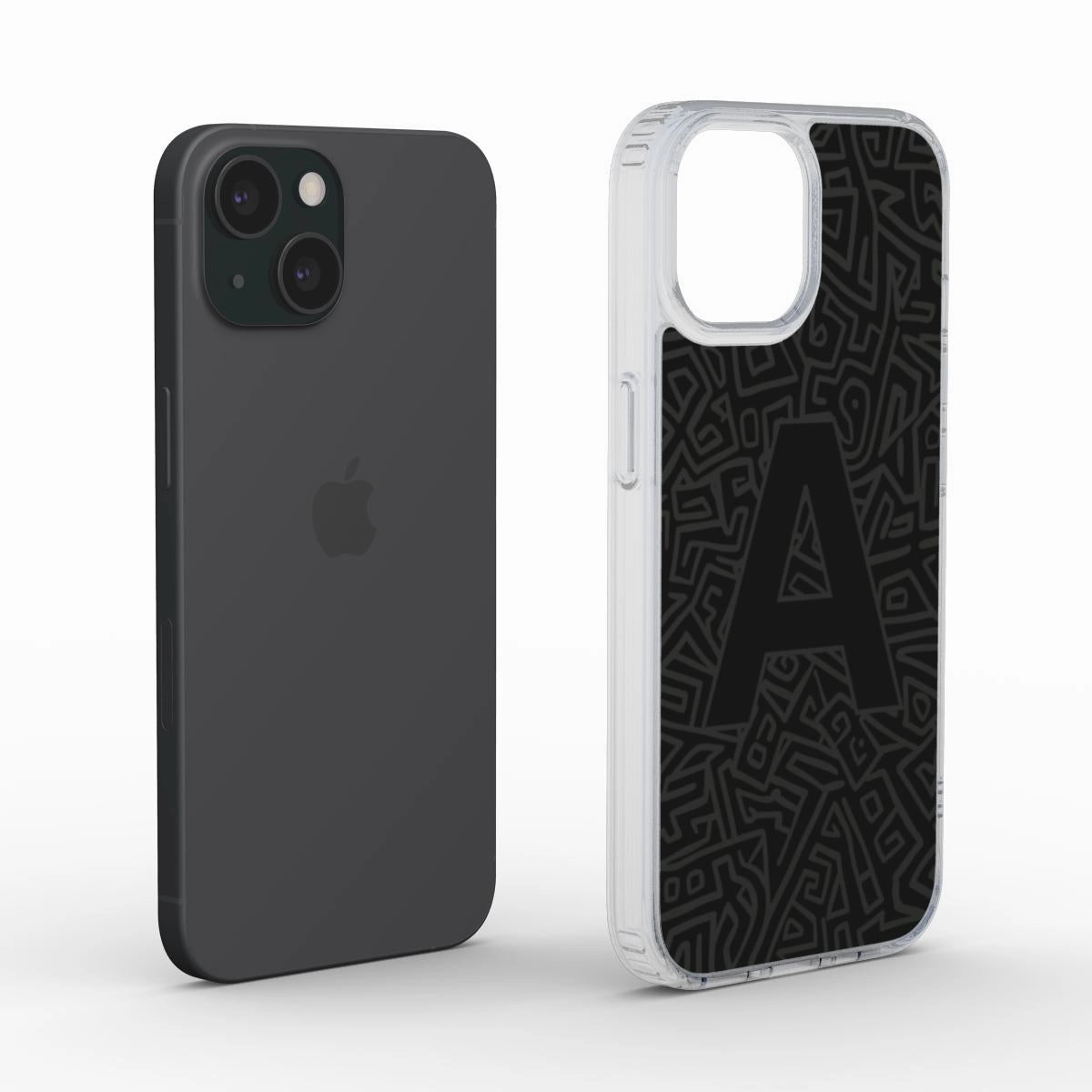 Monogram Maze | Clear Phone Case