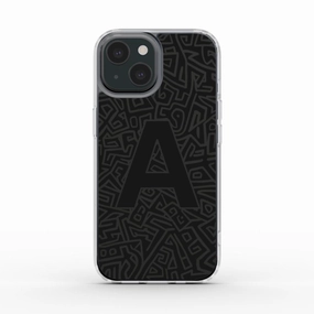 Monogram Maze | Clear Phone Case