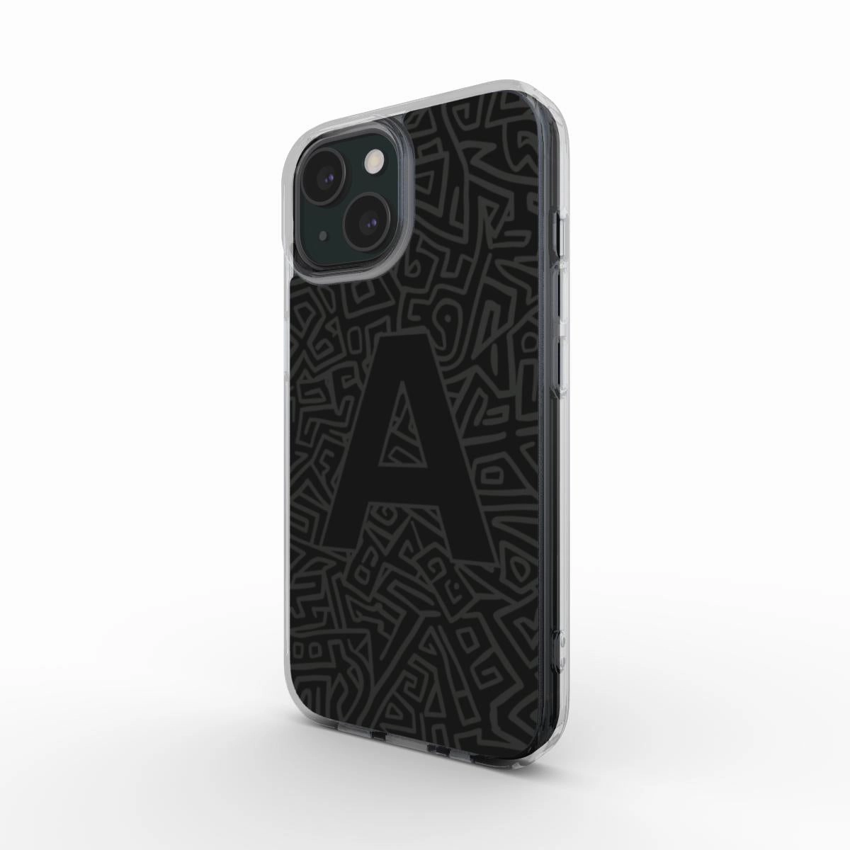 Monogram Maze | Clear Phone Case