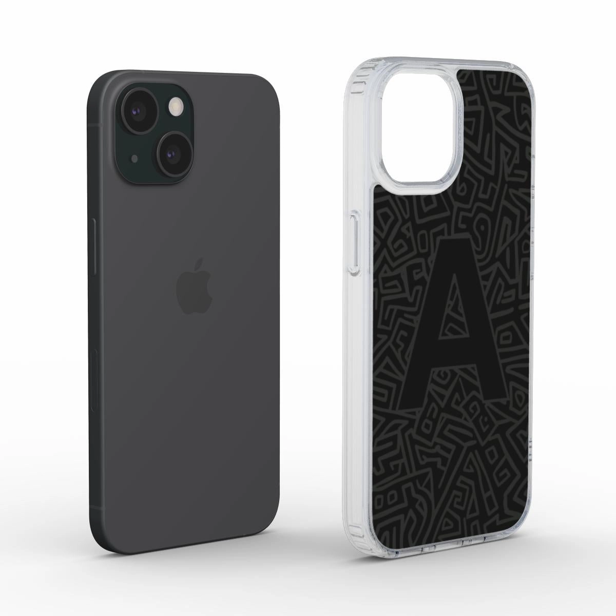 Monogram Maze | Clear Phone Case