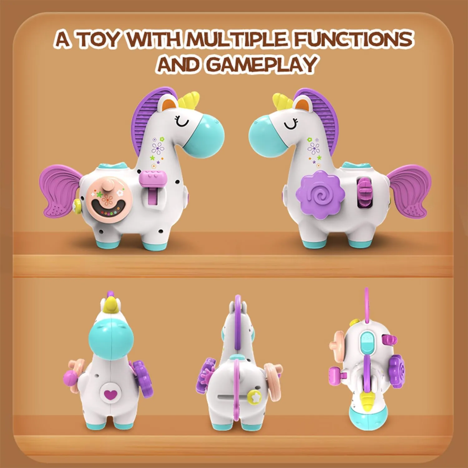 Montessori Toys for 1 Year Old, Busy Board Toddler Toys, Educational Activities Sensory Learning Toys for 12-18 Months Baby, 1 St Girl Birthday Gift