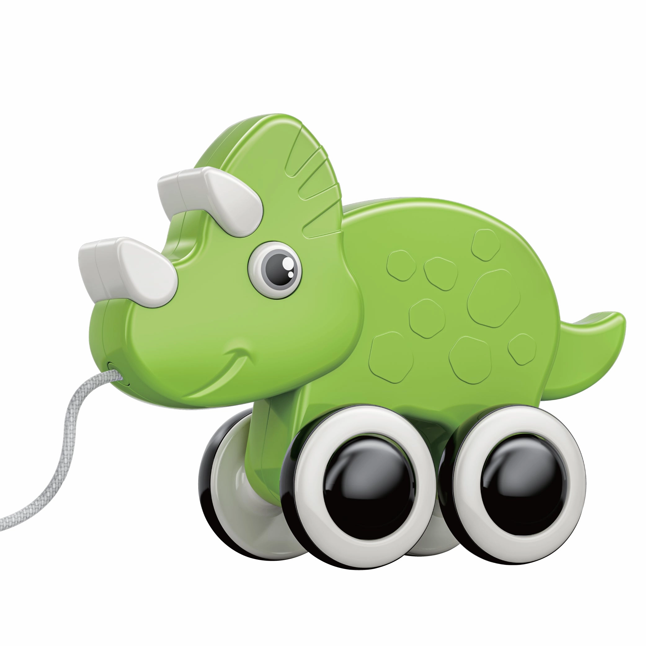 Moon -  Rolling Buddy Pull Along Toy Montessori Toys - Green