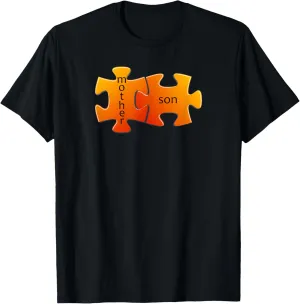 Mother And Son Forever Puzzle Pieces T-Shirt Family Puzzle