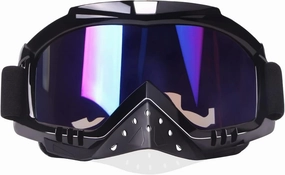 Motocross Goggles Motorcycle Goggles Grip For Helmet Anti UV Windproof Dustproof Anti Fog Glasses for ATV Off Road Racing with Cool Look Headwear Colorful Lens 2 in 1