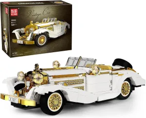 Mould King 10003 Classic Car Model Kit, MOC Vintage Car Building Blocks Set, Gift for Kids Age 8 /Adults Collections Enthusiasts (868  Pieces, Static Version)