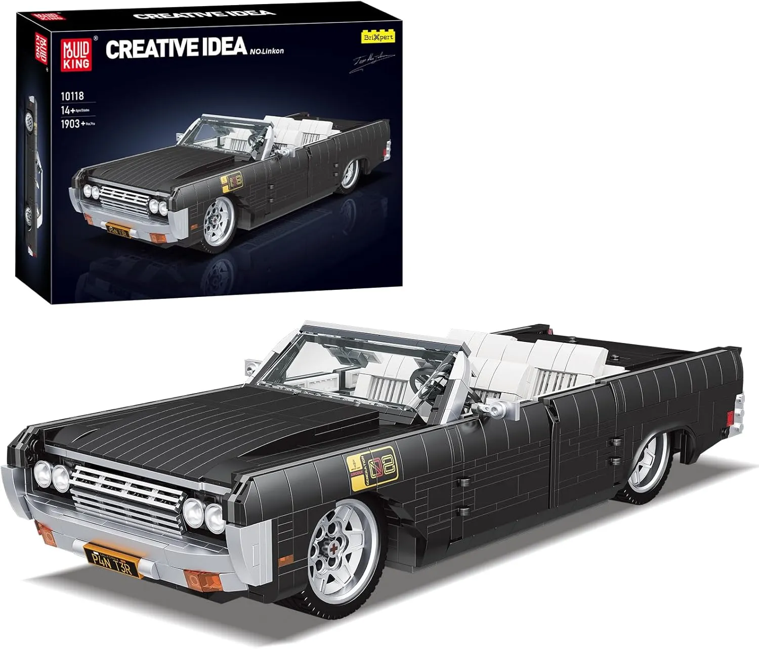 Mould King 10118 Sports Car Building Blocks, Construction Model Toy, Adult Collectible Set, Model for Kids (1903 Pcs)