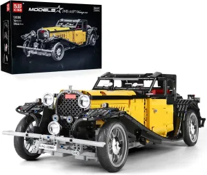 Mould King Vintage Car Technik Building Block Kits, Retro Sports Car Set to Build, MOC Racing Car Model Toy, Vehicle Gift for Kid Age 14/Adult Collections Enthusiasts-3564 Pieces