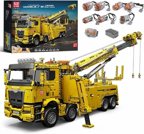 Mould King 17028 Road Rescue Vehicle Building Block Kits, MOC Building Blocks Set to Build, Gift for Kids Age 8 /Adult Collections Enthusiasts (4883 Pieces with Motor/APP Remote Control)