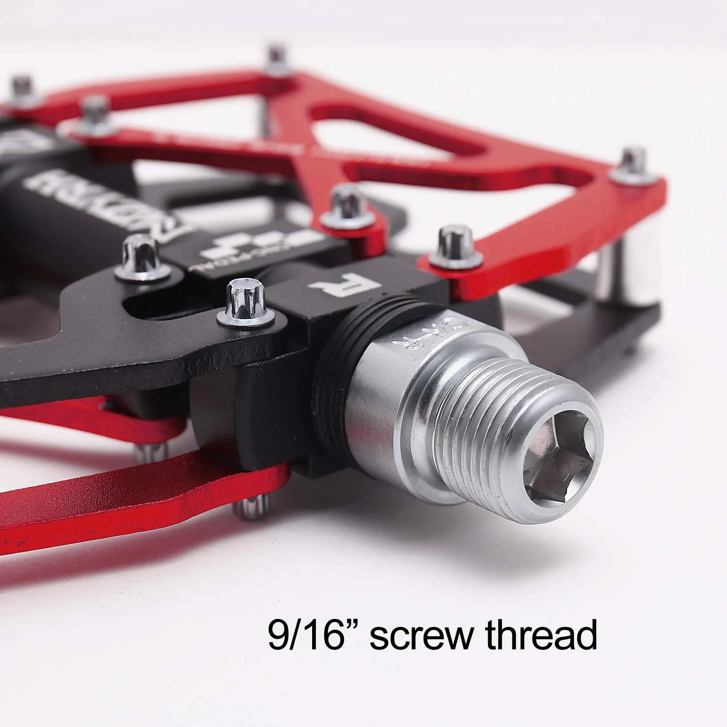 Mountain Bike Pedals, Ultra Strong Colorful CNC Machined 9/16" Cycling Sealed 3 Bearing Pedals