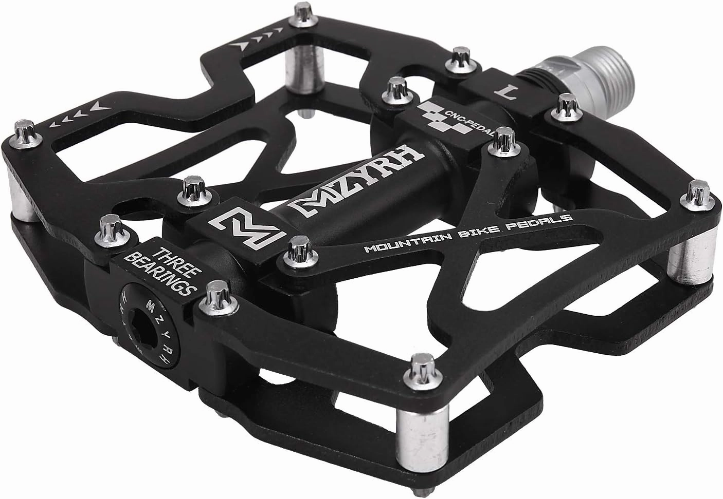 Mountain Bike Pedals, Ultra Strong Colorful CNC Machined 9/16" Cycling Sealed 3 Bearing Pedals
