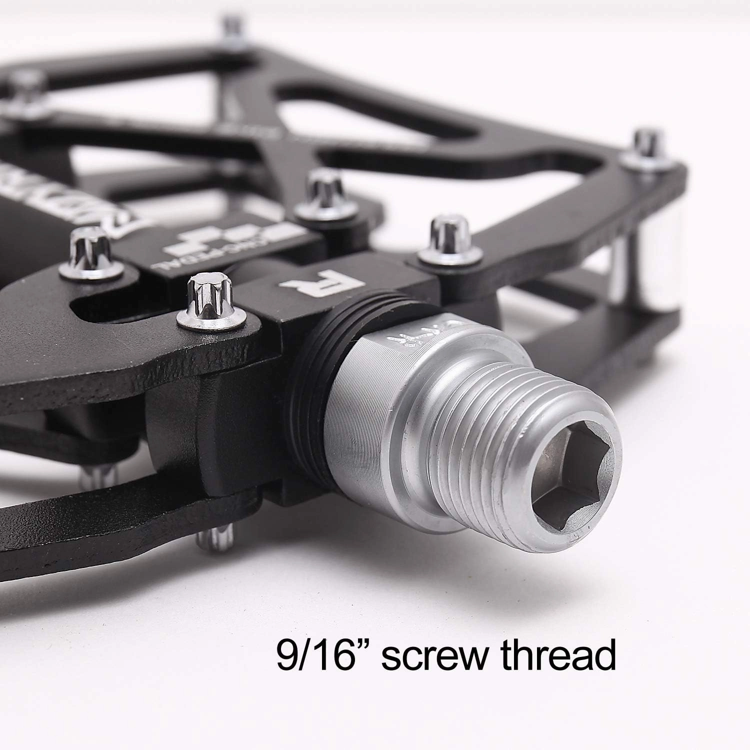 Mountain Bike Pedals, Ultra Strong Colorful CNC Machined 9/16" Cycling Sealed 3 Bearing Pedals
