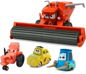 Movie Car Toy 1:55 Scale Die-Casting Car Metal Alloy Boy Kid Toy (Frank with Cows Luigi Guido)