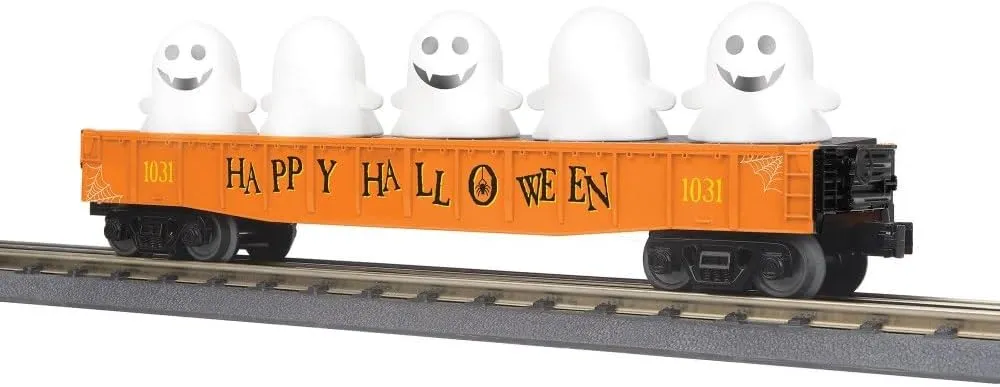 MTH RAILKING Halloween Gondola CAR with Flickering Lighted Ghosts 30-72227