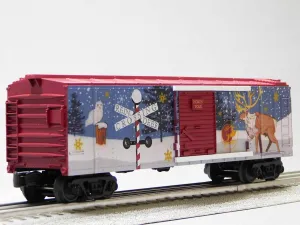 MTH RAILKING North Pole BOXCAR W/Blinking LEDs 30-71196