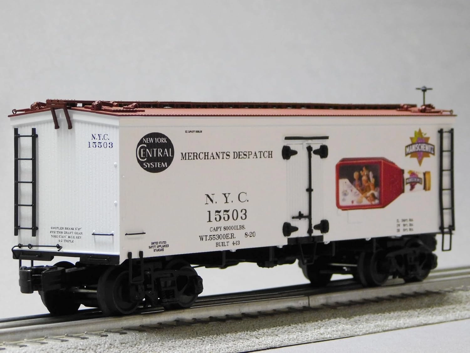 MTH Premier New York Central 36' WOODSIDED Reefer CAR O Gauge 20-94657 (15503)