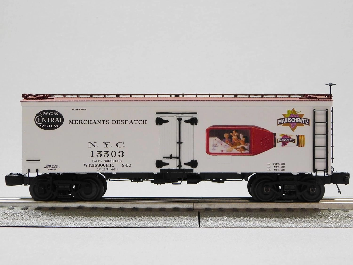 MTH Premier New York Central 36' WOODSIDED Reefer CAR O Gauge 20-94657 (15503)