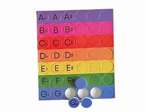 Musical Alphabet Magnets - Rainbow